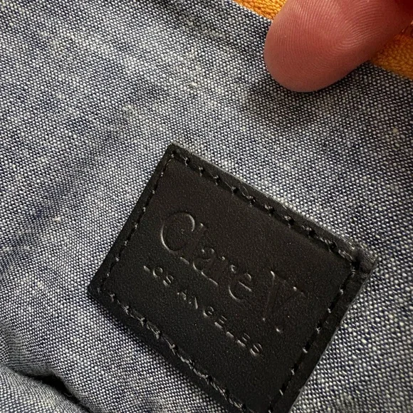 Clare V. Silver and Gold Woven Flat Clutch w/tabs - Picture 5 of 8